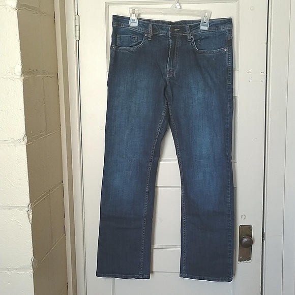 Buffalo By David Bitton Size 32x32 Straight Stretch Dark Wash Jeans - Picture 3 of 10